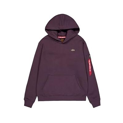 Alpha 3D Small Logo Hoody voor heren Plum XXL Alpha 3D Small Logo Hoody voor heren Plum XXL