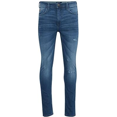 BLEND 20710666 Heren Jeans Broek Denim 5-Pocket met Stretch Echo Fit Skinny Fit, Denim Middle Blauw (200291), 28W / 30L BLEND 20710666 Heren Jeans Broek Denim 5-Pocket met Stretch Echo Fit Skinny Fit, Denim Middle Blauw (200291), 28W / 30L