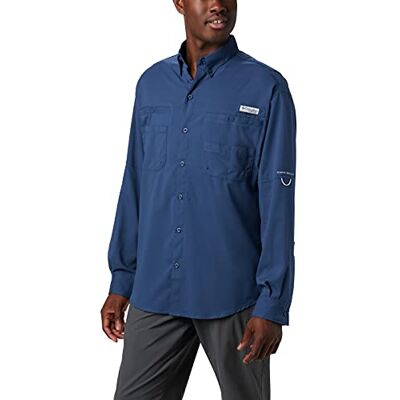 Columbia Heren PFG Tamiami II shirt met lange mouwen Zonbescherming, UPF 50, sneldrogend, verlengde pasvorm beschikbaar Columbia Heren PFG Tamiami II shirt met lange mouwen Zonbescherming, UPF 50, sneldrogend, verlengde pasvorm beschikbaar