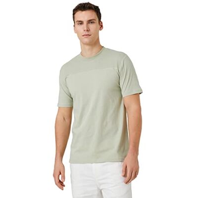 Koton Blocky T-Shirt - Ronde hals Kort mouw Stiksels - T-Shirt Koton Blocky T-Shirt - Ronde hals Kort mouw Stiksels - T-Shirt