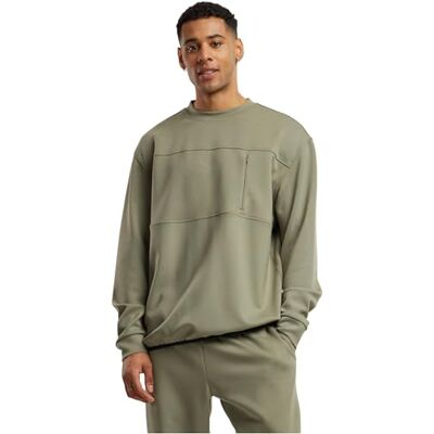 URBAN CLASSICS Scuba Zip Pocket Crew - casual trui URBAN CLASSICS Scuba Zip Pocket Crew - casual trui
