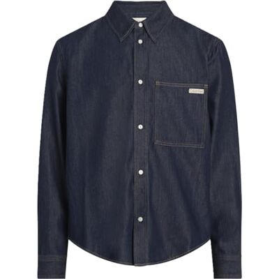 Calvin Klein Regular Denim Shirt J30j326584 heren L/S Shirt Calvin Klein Regular Denim Shirt J30j326584 heren L/S Shirt