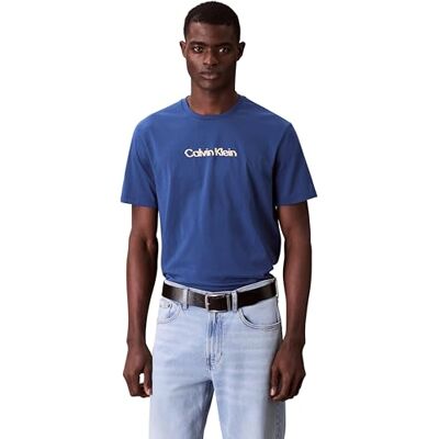 Calvin Jeans Heren SS Glitched Logo EU Classic TEE LV04RC858G grafische T-shirts, blauw (Blue Jean), XXL, Blauw (Blue Jean), XXL Calvin Jeans Heren SS Glitched Logo EU Classic TEE LV04RC858G grafische T-shirts, blauw (Blue Jean), XXL, Blauw (Blue Jean), XXL