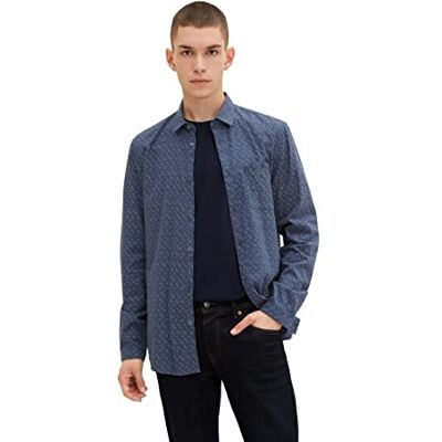 Tom Tailor Denim 1032382 heren Shirt met patroon (1-Pack) Tom Tailor Denim 1032382 heren Shirt met patroon (1-Pack)