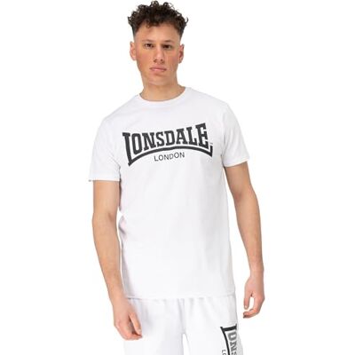 Lonsdale Heren T-shirt Normale pasvorm FULWOOD, White/Black, XXL, wit/zwart, XXL Lonsdale Heren T-shirt Normale pasvorm FULWOOD, White/Black, XXL, wit/zwart, XXL