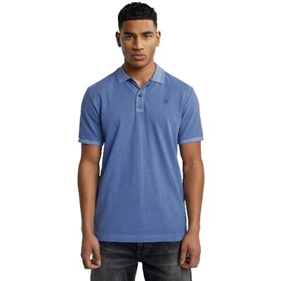 G-STAR Dunda Overdyed Slim Poloshirt voor heren, Blauw (Dutch Blue Gd D11595-d756-h177), XL G-STAR Dunda Overdyed Slim Poloshirt voor heren, Blauw (Dutch Blue Gd D11595-d756-h177), XL