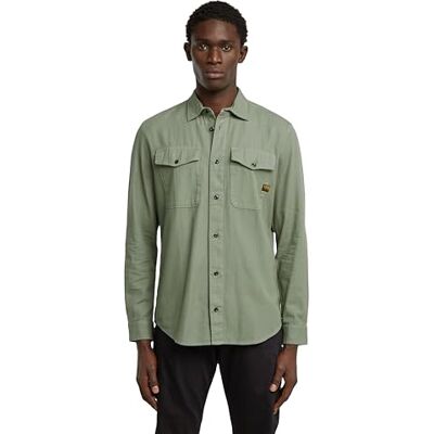 G-STAR RAW G-STAR Heren Marine Slim Long Sleeve Shirt, Groen (lt orphus gd D24963-D454-B565), M G-STAR RAW G-STAR Heren Marine Slim Long Sleeve Shirt, Groen (lt orphus gd D24963-D454-B565), M