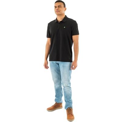 Calvin Jeans Heren SS Casual Pique Classic Polo LV040EM269 polo's, zwart (zwart), S, Zwart (zwart), S Calvin Jeans Heren SS Casual Pique Classic Polo LV040EM269 polo's, zwart (zwart), S, Zwart (zwart), S