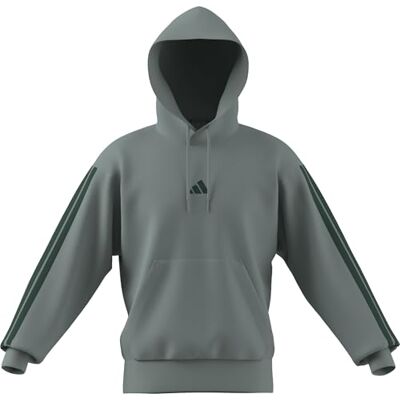 adidas Hombre ESSENTIAL THREE STRIPES FRENCH TERRY HOODIE, Wonder Sage/collegiate green, M adidas Hombre ESSENTIAL THREE STRIPES FRENCH TERRY HOODIE, Wonder Sage/collegiate green, M