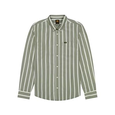 Lee Button DOWN, Olive Stone Stripe, XXL Lee Button DOWN, Olive Stone Stripe, XXL