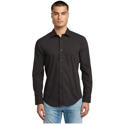 G-STAR RAW Uniform slim overhemd, Zwart (Dk Black D25176-d321-6484), L G-STAR RAW Uniform slim overhemd, Zwart (Dk Black D25176-d321-6484), L