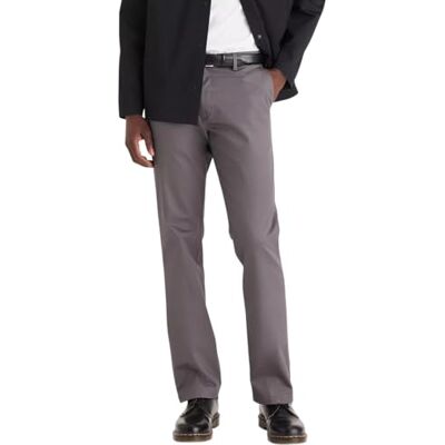 Dockers Men's Straight Fit Signature Khaki Lux Cotton Stretch Pants D2, Magnet, 30W x 30L Dockers Men's Straight Fit Signature Khaki Lux Cotton Stretch Pants D2, Magnet, 30W x 30L