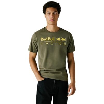 Pepe Jeans Red Bull Racing X Heren Team Logo TEE T-Shirt, Groen (Militair Groen), S, Groen (Militair Groen), S Pepe Jeans Red Bull Racing X Heren Team Logo TEE T-Shirt, Groen (Militair Groen), S, Groen (Militair Groen), S