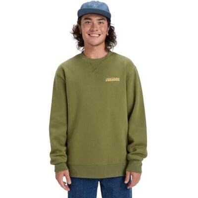 Quiksilver Salt Water Graphic Crew Fleece Pullover Groen XL Quiksilver Salt Water Graphic Crew Fleece Pullover Groen XL