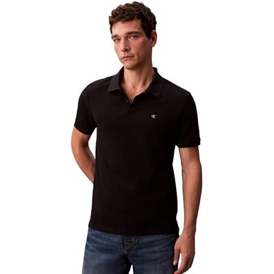 Calvin Jeans Heren SS Casual Pique Classic Polo LV040EM269 polo's, zwart (zwart), XS, Zwart (zwart), XS Calvin Jeans Heren SS Casual Pique Classic Polo LV040EM269 polo's, zwart (zwart), XS, Zwart (zwart), XS