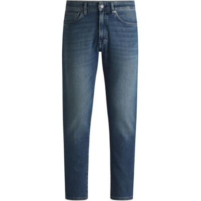 Boss Heren Onyx BO Tapered Jeans Blauw van Comfortabel Stretch Denim, Medium Blauw 427, 34W / 32L Boss Heren Onyx BO Tapered Jeans Blauw van Comfortabel Stretch Denim, Medium Blauw 427, 34W / 32L