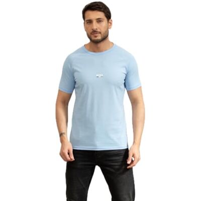 Boss Heren Beach_T_Shirt, Licht/Pastel Blue 451, M Boss Heren Beach_T_Shirt, Licht/Pastel Blue 451, M