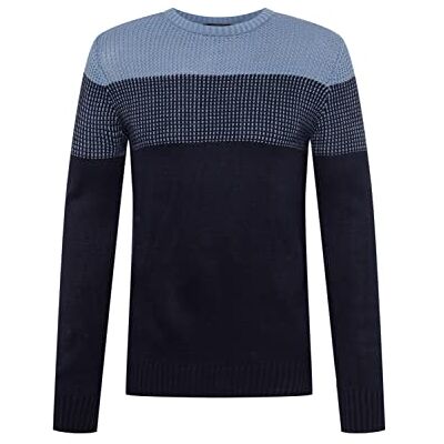 Trendyol Coltrui voor heren Colorblock Slim Sweater Dark Navy Blauw, L, Donker Navy Blauw, L Trendyol Coltrui voor heren Colorblock Slim Sweater Dark Navy Blauw, L, Donker Navy Blauw, L