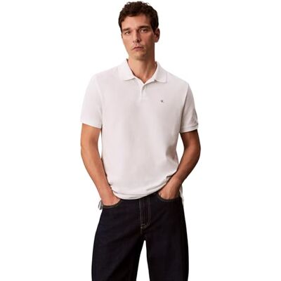 Calvin Jeans Heren SS Casual Pique Classic Polo LV040EM269 polo's, wit (Blanc De Blanc), XXL, Wit (Blanc De Blanc), XXL Calvin Jeans Heren SS Casual Pique Classic Polo LV040EM269 polo's, wit (Blanc De Blanc), XXL, Wit (Blanc De Blanc), XXL