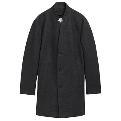 Tom Tailor Denim Herenjas met 3 knopen en opstaande kraag, 32525 Grey Big Herringbone Optic, L Tom Tailor Denim Herenjas met 3 knopen en opstaande kraag, 32525 Grey Big Herringbone Optic, L