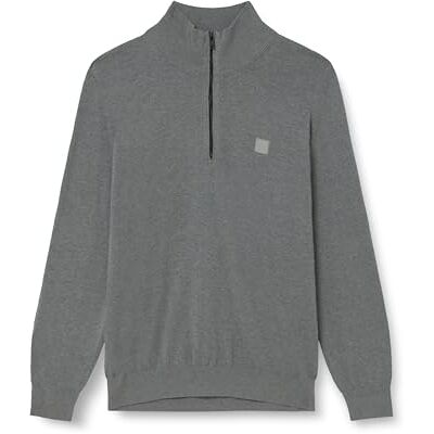 Boss Kanobix_s gebreide sweater voor heren, zilver, XXL Boss Kanobix_s gebreide sweater voor heren, zilver, XXL