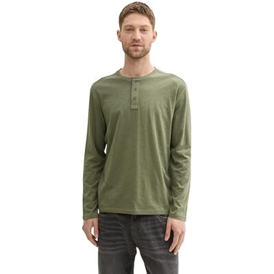 TOM TAILOR 1034356 heren Henley shirt met lange TOM TAILOR 1034356 heren Henley shirt met lange