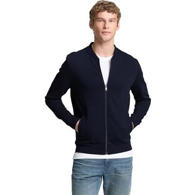Tom Tailor Denim Mannen Bomberjack van sweatstof 1028404, 10668 Sky Captain Blue, L Tom Tailor Denim Mannen Bomberjack van sweatstof 1028404, 10668 Sky Captain Blue, L