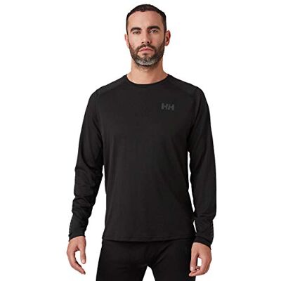 Helly Hansen Heren Lifa Active Crew T-shirt met lange mouwen, zwart, XL UK Helly Hansen Heren Lifa Active Crew T-shirt met lange mouwen, zwart, XL UK