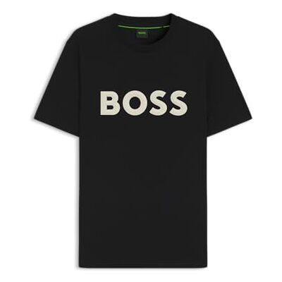 Boss Iconic Zone T-shirt voor heren, Zwart, XL Boss Iconic Zone T-shirt voor heren, Zwart, XL