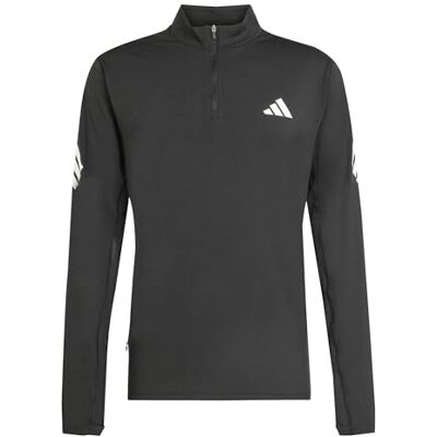 adidas heren Adi365 Running Iconic Half Zip Sweatshirt, black, M adidas heren Adi365 Running Iconic Half Zip Sweatshirt, black, M