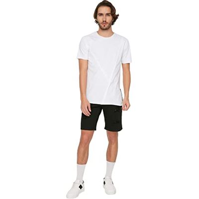 Trendyol Witte Heren Slim Fit Korte Mouwen T-shirt heren T-Shirt Trendyol Witte Heren Slim Fit Korte Mouwen T-shirt heren T-Shirt