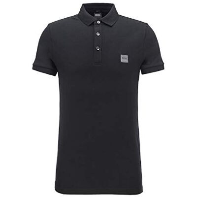 Boss Hugo 50303542 Men's Pallas Short Sleeve Polo Shirt, Black, Large Boss Hugo 50303542 Men's Pallas Short Sleeve Polo Shirt, Black, Large