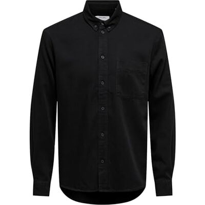 Only & Sons Shirt Onsorson Reg. Oxford York DNM T-Shirt Noos, Denim, Zwart, XXL (2-pack) Heren, denim zwart, XXL Only & Sons Shirt Onsorson Reg. Oxford York DNM T-Shirt Noos, Denim, Zwart, XXL (2-pack) Heren, denim zwart, XXL