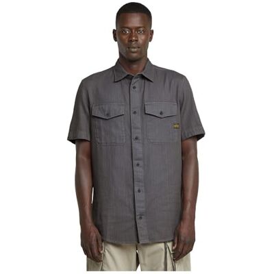 G-STAR RAW Marine Slim overhemd, Grijs (Gs Grey Gd D19751-d454-c496), L G-STAR RAW Marine Slim overhemd, Grijs (Gs Grey Gd D19751-d454-c496), L