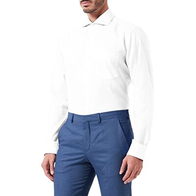 seidensticker Herren Business-Hemd Regular Fit Bügelfrei- Kent-Kragen Langarm 100% Baumwolle seidensticker Herren Business-Hemd Regular Fit Bügelfrei- Kent-Kragen Langarm 100% Baumwolle