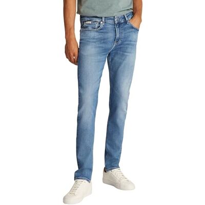 Calvin Skinny heren, Denim (Denim Licht), 36W / 34L Calvin Skinny heren, Denim (Denim Licht), 36W / 34L