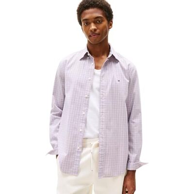 Tommy Hilfiger Flex Poplin Small Tartan Shirt Mw0mw39459 heren L/S Shirt Tommy Hilfiger Flex Poplin Small Tartan Shirt Mw0mw39459 heren L/S Shirt