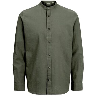 JACK & JONES Lange mouwen overhemd - Mannen - Groen - Casual & Stijlvol JACK & JONES Lange mouwen overhemd - Mannen - Groen - Casual & Stijlvol
