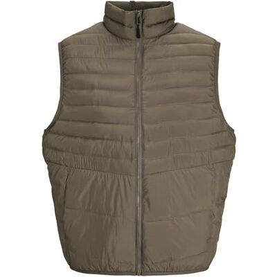 JACK & JONES Jjestate Packable Bw Collar Noos gewatteerd vest voor heren, Canteen, XL JACK & JONES Jjestate Packable Bw Collar Noos gewatteerd vest voor heren, Canteen, XL