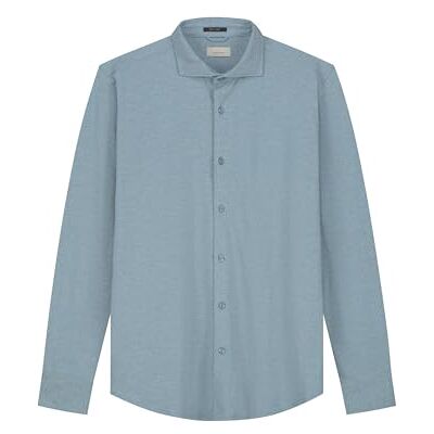 Dstrezzed Heren Kirk Button Down Shirt, blauw, XL Dstrezzed Heren Kirk Button Down Shirt, blauw, XL
