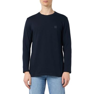Boss Hugo Tacks T-shirt voor heren (Pack van 1), Donkerblauw, XS Boss Hugo Tacks T-shirt voor heren (Pack van 1), Donkerblauw, XS