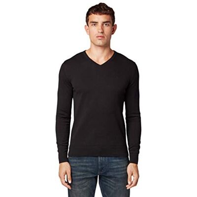 TOM TAILOR 202212 Strickpullover V-Ausschnitt heren Basic trui (1-Pack) TOM TAILOR 202212 Strickpullover V-Ausschnitt heren Basic trui (1-Pack)