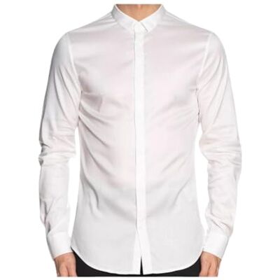 Giorgio Armani Lyocell Button Down Shirt met lange mouwen, ultra stretch. Slim fit. heren Shirt Giorgio Armani Lyocell Button Down Shirt met lange mouwen, ultra stretch. Slim fit. heren Shirt