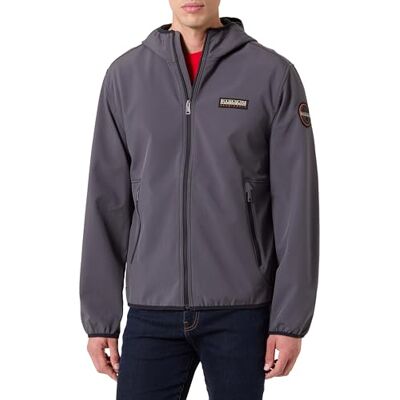 Napapijri alther shell jas heren, Grijs, L Napapijri alther shell jas heren, Grijs, L