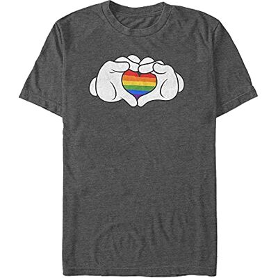 Disney Mickey Rainbow Love Organic Short Sleeve T-shirt uniseks-volwassene T-Shirt Disney Mickey Rainbow Love Organic Short Sleeve T-shirt uniseks-volwassene T-Shirt