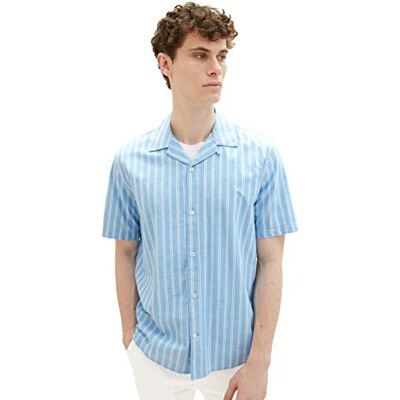 TOM TAILOR Heren 1036217 hemd, 31780-Blue White Stripe, M, 31780 Blue White Stripe, M TOM TAILOR Heren 1036217 hemd, 31780-Blue White Stripe, M, 31780 Blue White Stripe, M