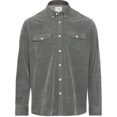 camel active Herenoverhemd met lange mouwen in regular fit van corduroy, groen, M camel active Herenoverhemd met lange mouwen in regular fit van corduroy, groen, M