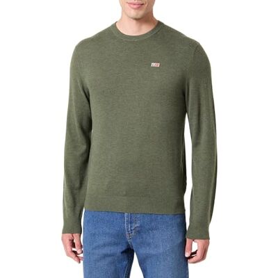 Napapijri Donori Crew Neck Sweater voor heren, kaki groen, L Napapijri Donori Crew Neck Sweater voor heren, kaki groen, L