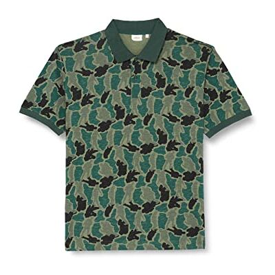 s.Oliver Big Size Men's 131.10.202.13.130.2116489 T-shirt met korte mouwen, regular fit, kaki/olijf AOP, XXL s.Oliver Big Size Men's 131.10.202.13.130.2116489 T-shirt met korte mouwen, regular fit, kaki/olijf AOP, XXL