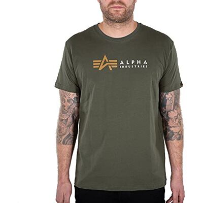 Alpha Label T Shirt voor heren Dark Olive Alpha Label T Shirt voor heren Dark Olive
